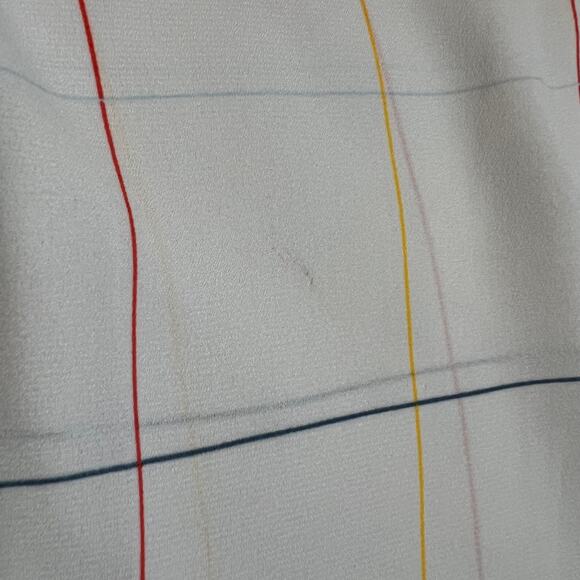 Banana Republic Window Pane Plaid Sleeveless V-Neck Blouse Size X-Small Office - Picture 8 of 8